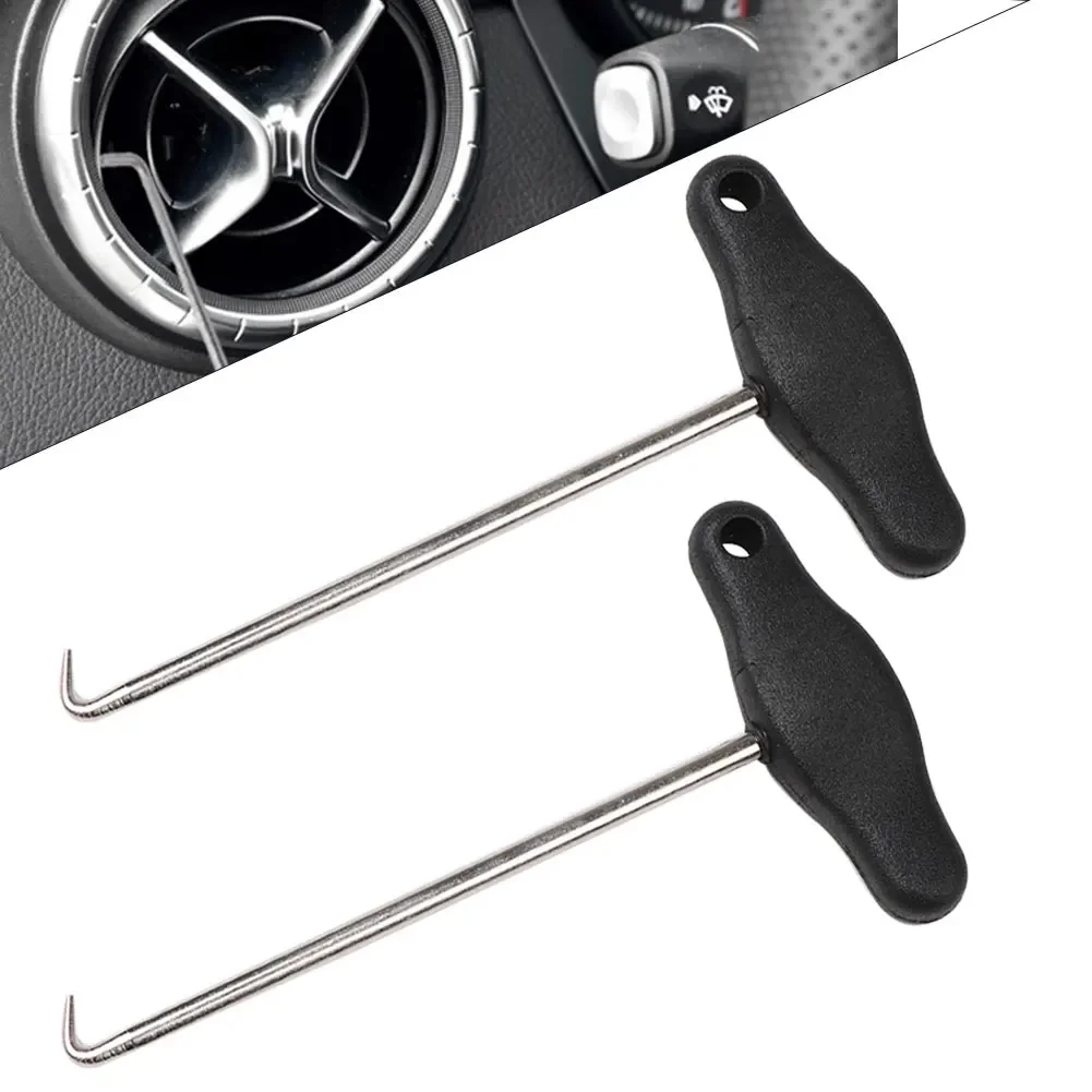 

2Pcs Car Pull-out Hooks T-Handle Speedometer Removal Pulling Instrument Extractor Accessories Disassembly Tool For Mercedes-Benz