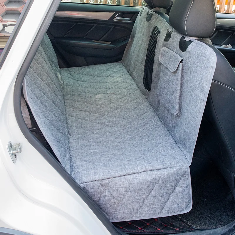 Waterproof Pet Car Seat Cover for Back Seat Non-Slip Universal Fit Dog Car Mat Durable Nylon Protects Vehicle from Mess