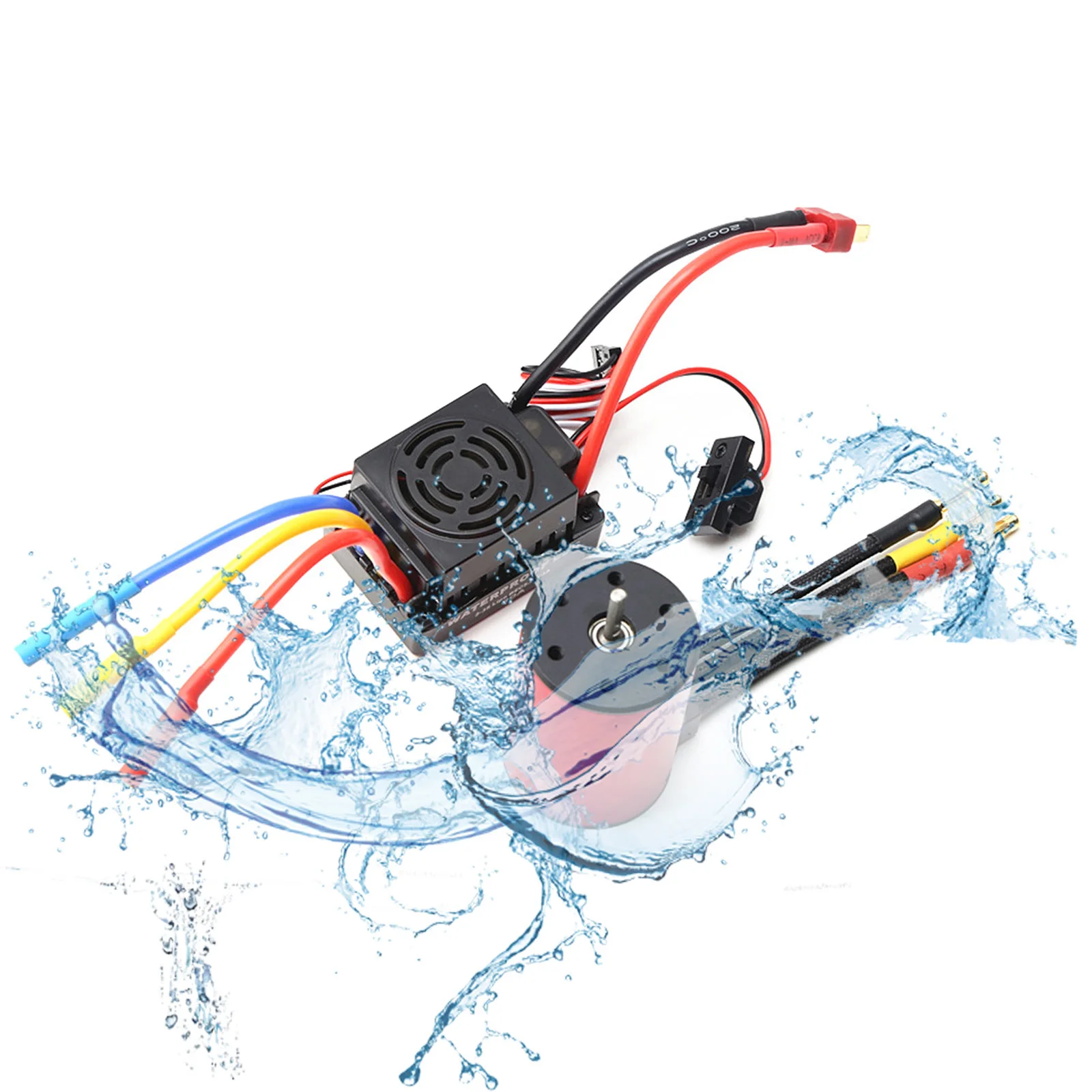 Neue 120A Sensored Bürstenlosen ESC Speed Controller T Stecker Für 1/8 1/10 1/12 RC Auto Crawler Großhanl