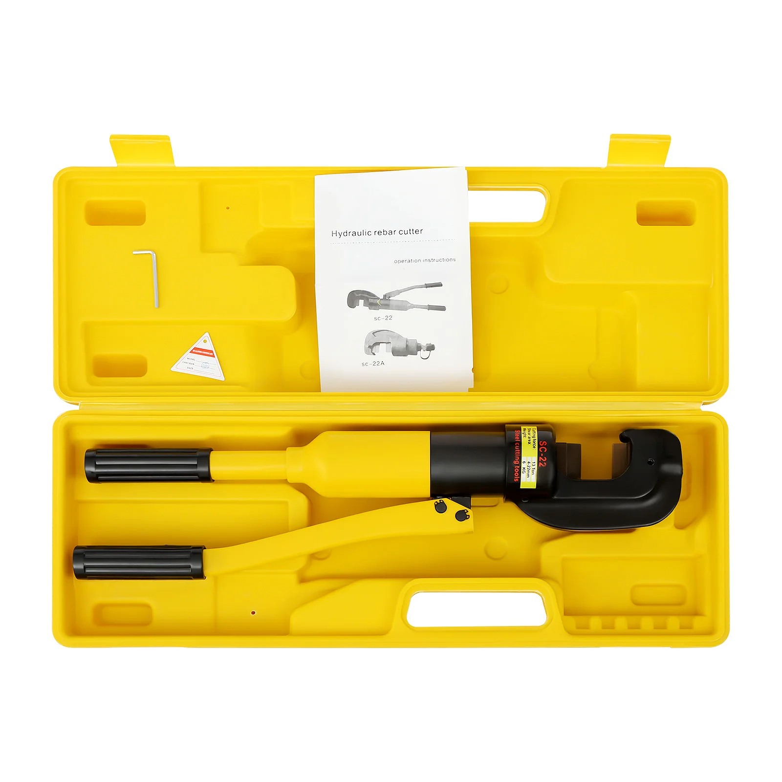 13T/8T Hydraulic Hand Cutter Rebar-cutting Tool Kits Metal Bolt Cutter with Portable Toolbox 4-22mm/4-16mm for Steel Bars