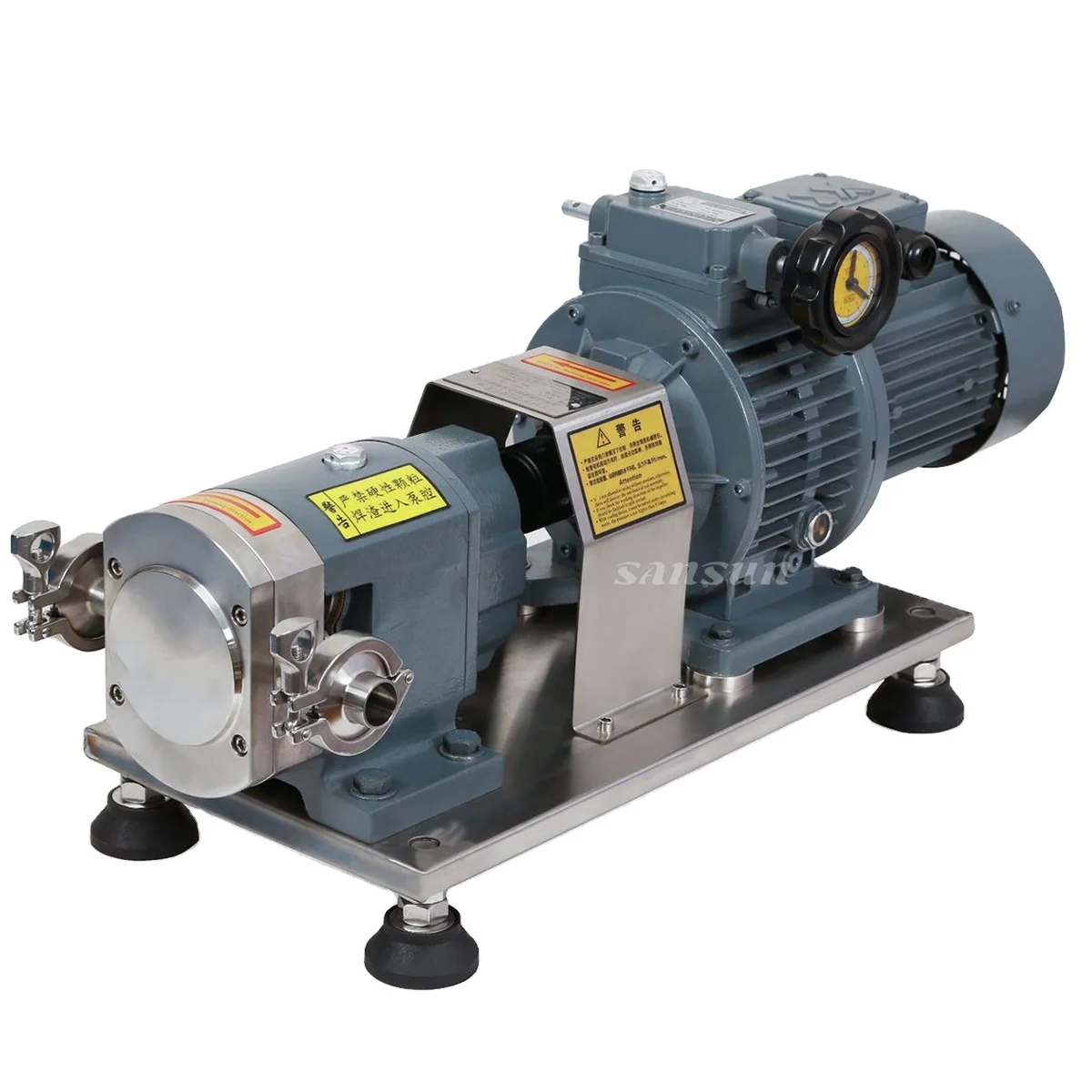 

SS316L food grade Tri-lobe rotary lobe pump high pressure for Food chocolate