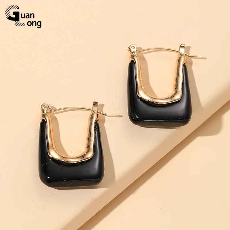 Guanglong Resin Acrylic Earring For Women Hanging Summer Vintage Geometric Earrings For Girl Gift Party Jewelry dangle earrings,drop earrings,pendant earrings,long earrings,acrylic earrings