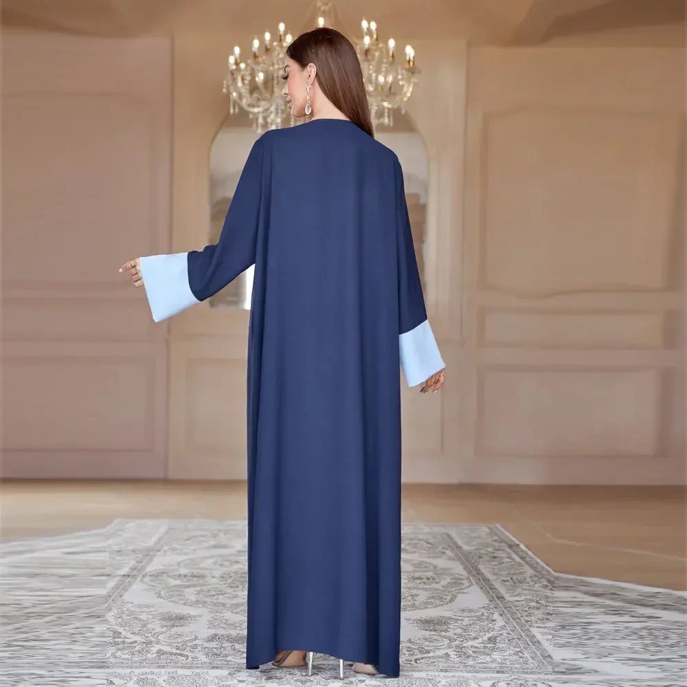 Ramadan Eid Abaya Hijab Muslim Modest Dress for Women Arabic Dubai Long Sleeve Open Abayas Kimono Clothes Islamic Turkey Dresses