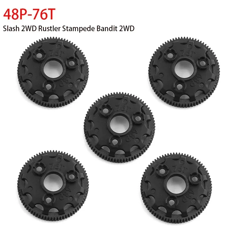 

For TRXS 48P 76T 90T 86T 83T Big Tooth Bandit Rustler Stampede Slash2wd 4676(5 Pcs) Parts