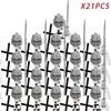Medieval Age Castle Knights Spartan Warriors Crusader Roman Legion Infantry Cavalry Building Bricks Blocks knight figures toys 4