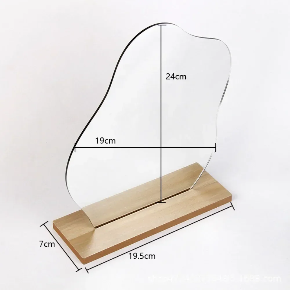 DIY Acrylic Shaped Makeup Mirror Office Home Desktop Decoration Frameless Makeup Mirror Cloud Shaped Retro Desktop Mirror ﻿ 6