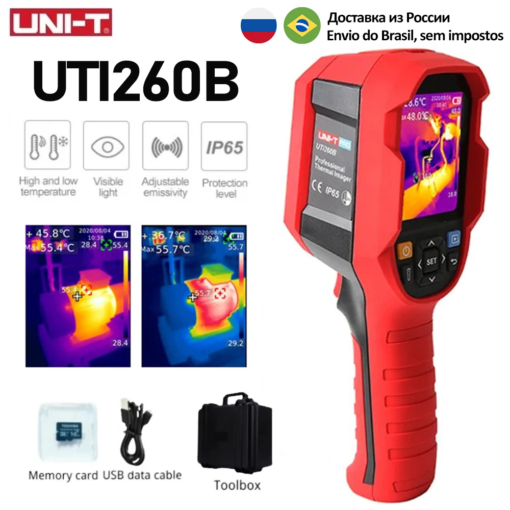 UNI-T UTi260B Infrared Thermal Imager 256 x 192 Thermographic PCB Circuit Electrical Maintenance Heat Image Thermal Camera