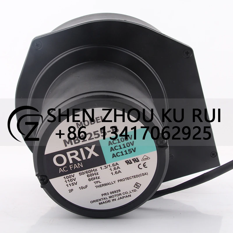 

Case Fan Dual Ball Bearing for ORIX MB1255-B 100V 110V 115V 200V 220V 230V Centrifugal Turbine AC Air Blowing Cooling Fan