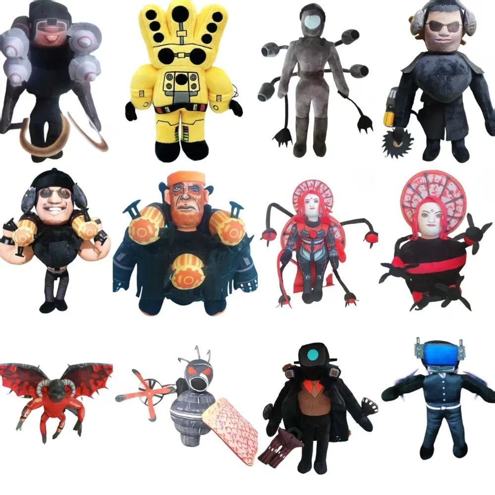 Skibidi Toilet Titans Clockman Drill Man TV Man Speaker Gman Plush Upgraded Drillman Speakerman Cameraman Stuffed Animal plush toy plush doll
