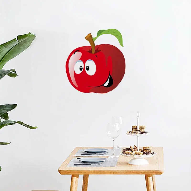 M409 Tempting Fresh Fruits And Vegetables Stickers Kitchen Decorative Dining Room Decals wall stickers self adhesive stickers kitchen wall sticker