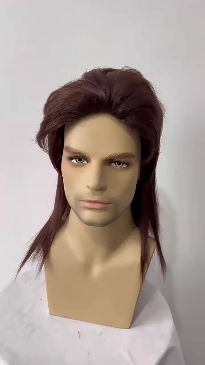 Peluca Hombre Peluca Mullet Años 80 + Gafas - Disfraz Rockero/Hippie Para  Fiestas Pelucas Años 80 Mujer, image size:720x1280