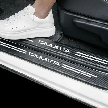 Protezione per davanzale della portiera dell'auto Protezione per soglia della piastra Copertura del pedale della scheda di ingresso da corsa per accessori Alfa Romeo Giulietta antigraffio