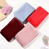 Women Winter Warm Thicken Cross Collar Scarf  Solid Color Faux Rabbit Fur Plush Elegant Shawl Scarfs 4