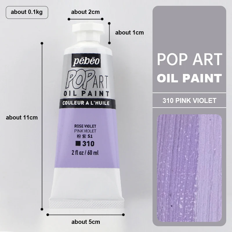 60ml/Tube Oil Paint Pigment High Saturation Colored Oil Painting Supplies For Student Artist Drawing Graffiti Watercolor Paints