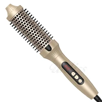 3 In 1 Ionic Hair Curler Straightener Professional Curling Iron Heated Hair Styling Brush Anti-Scald Thermal Brush Curl Wand 1