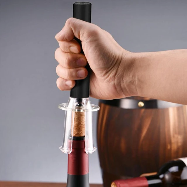 Wine Bottle Opener Portable Bar Tool Air Pump Wine Corkscrew Stainless  Steel Pin Wine Opener Kitchen Gadgets Wine Accessories - AliExpress