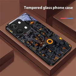 Sleek Black Hard Shell Tempered Glass Phone Case for OnePlus 10T 5G (BLH-BLH24091925)