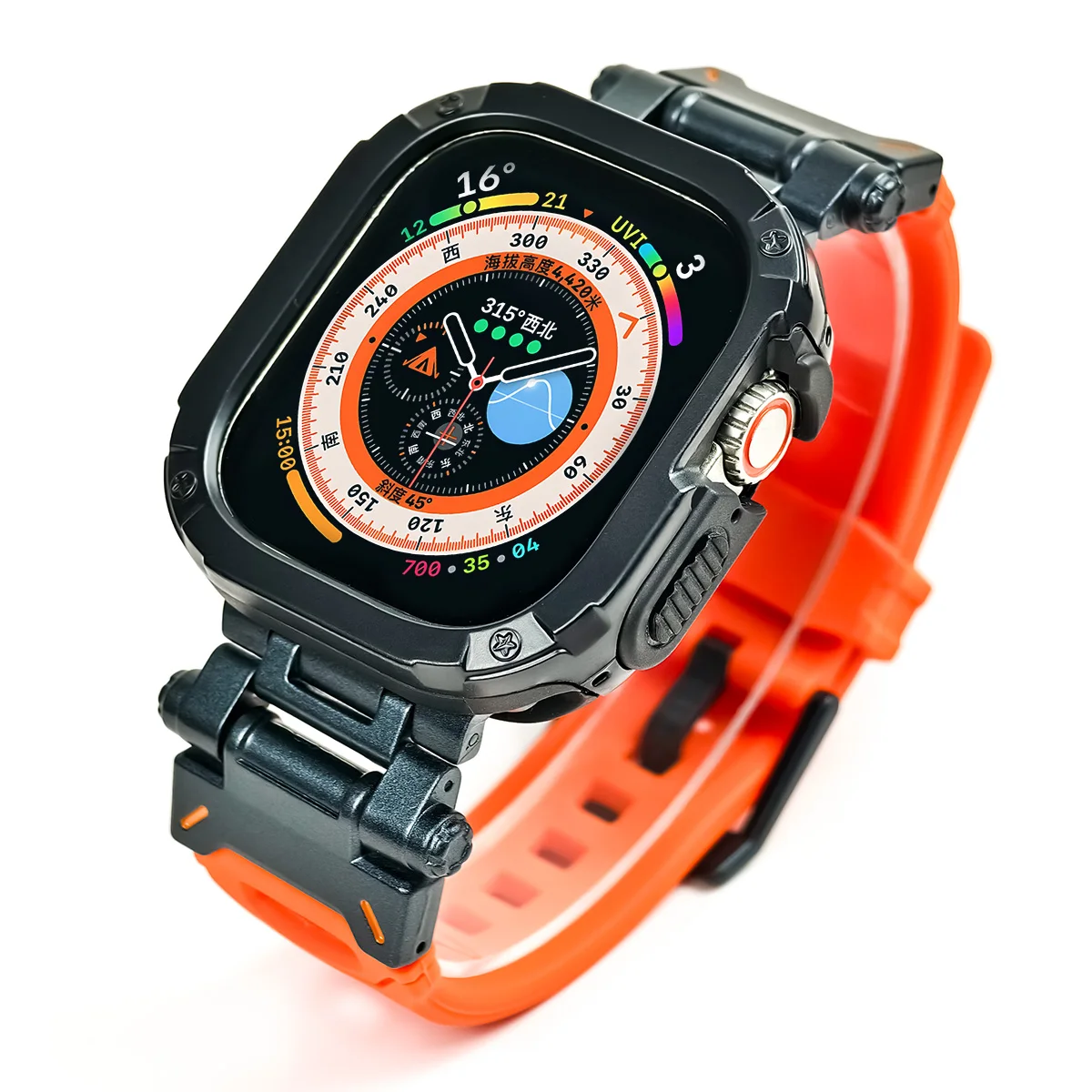 Premium Silicone Strap and TPU Protector Case
