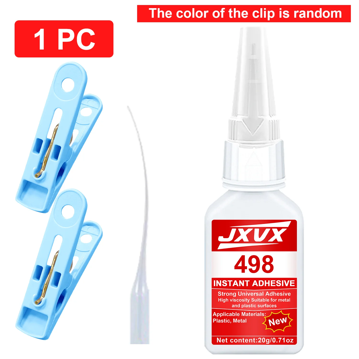 1/2/3/4 יחידות 498 ג'ל דבק סופר, דבק מיידי חזק, דבק רזין אפוקסי שקוף, דבק תיקון מהיר במשך 10 שניות לפלסטיק/מתכת/עץ/קרמיקה/זכוכית, נוסחה חדשה, אנטי-זיקנה