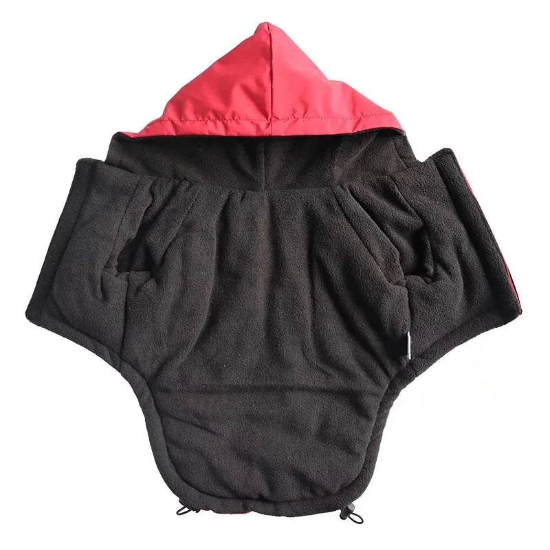 Abrigo impermeable para perros y gatos, Chaqueta de algodón cálida para cachorros, Sudadera con capucha reflectante, ropa de otoño e invierno 2
