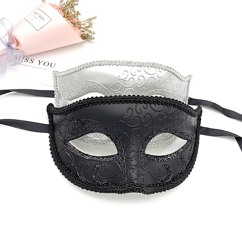 1pc Masquerade Masks for Couple Venetian Woman Lace Men PP Cosplay Costume Carnival Prom Party Personality Headdress Masks