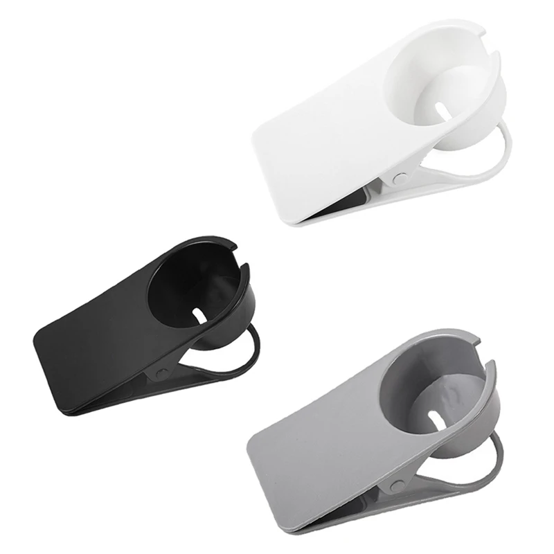 3 Pack Coffee Drink Cup Holder Table Side Water Cup Shelf Desktop Fixed