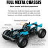 High Speed 4WD Crawler SUV Alloy Metal RC Truck 1:12 LED Lighting Waterproof Climbing Off Road Radio Remote Control Car Truck 4