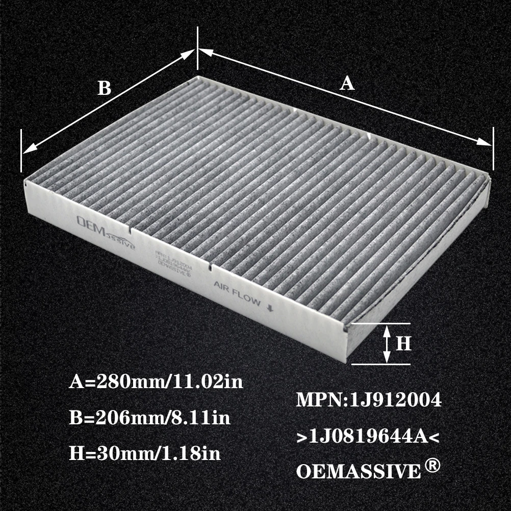 1j0819644a Jzw819653 Pollen Cabin Air Filter For Vw New