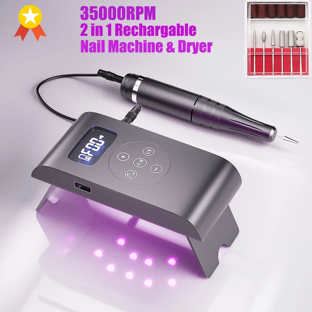 전문 네일 선반 35000RPM 네일 드릴 기계, 매니큐어 기계, 네일 머신 밀링 ..
