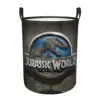Custom Jurassic Park Laundry Basket Collapsible Dinosaur World Baby Hamper for Nursery Toys Organizer Storage Bins 1