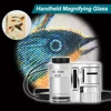 Portable 60X Handheld Magnifying Glass Mini Pocket Microscope Loupe Currency Detector Jeweler Magnifier With LED Light 3