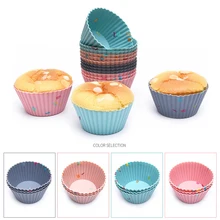 

Reusable Silicone Cupcake Mold Muffin Cake Baking Molds Candy DIY Bakeware Cups for Maker Baking Pan DIY Mould Dessert Tools