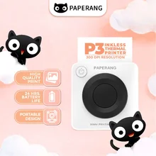 Paperang – Mini-imprimante Portable sans fil P3, 300dpi, 80mm, papier thermique, étiquette Photo et autocollant pour reçus, poche BT connect, DIY bricolage