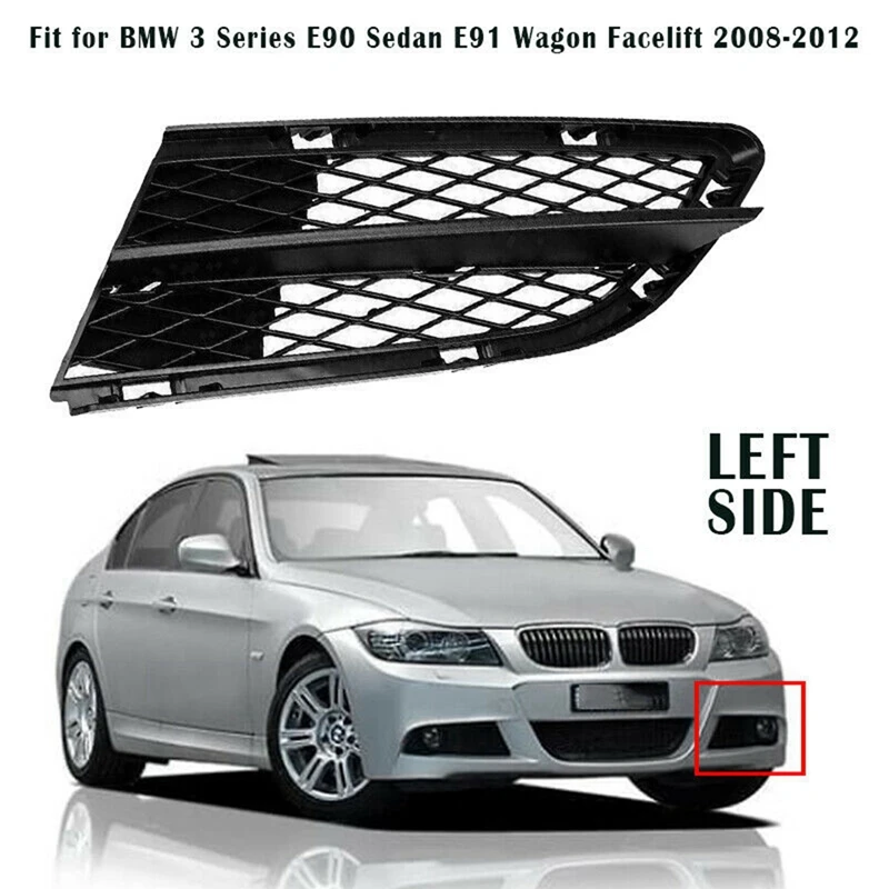 

Для-BMW E90 E91 325I 328I 2008-2012 левый боковой передний бампер, нижний противотуманный фотогриль 51117138417