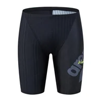 Men's Swim Jammer Athletic Training Swimsuit Shorts Swimming Trunks Beach Tights Pants Briefs Waterproof Swimwear Bathing Suit 2