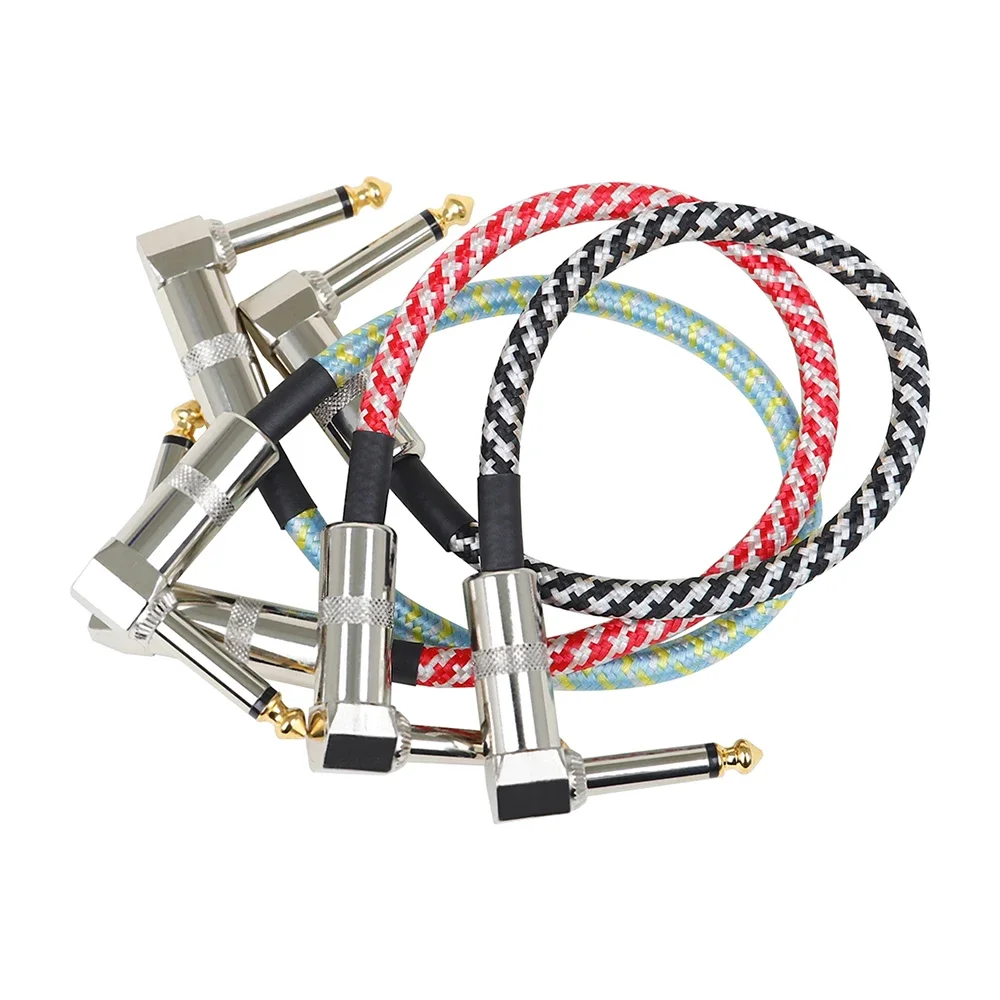 IRIN 3Pcs Guitar Pedal Cable AUX Wire Cord 6.5 to 6.5 Jack Nylon Braided Audio Cables for Electric Guitar Bass Music Amplifier