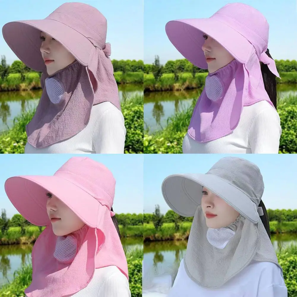 Fisherman Hat Summer Quick Dryng UV Protection Fisherman Cap Face Neck Cover Outdoor Fishing Cycling Removable Men Visor Hat Women Bucket Hat