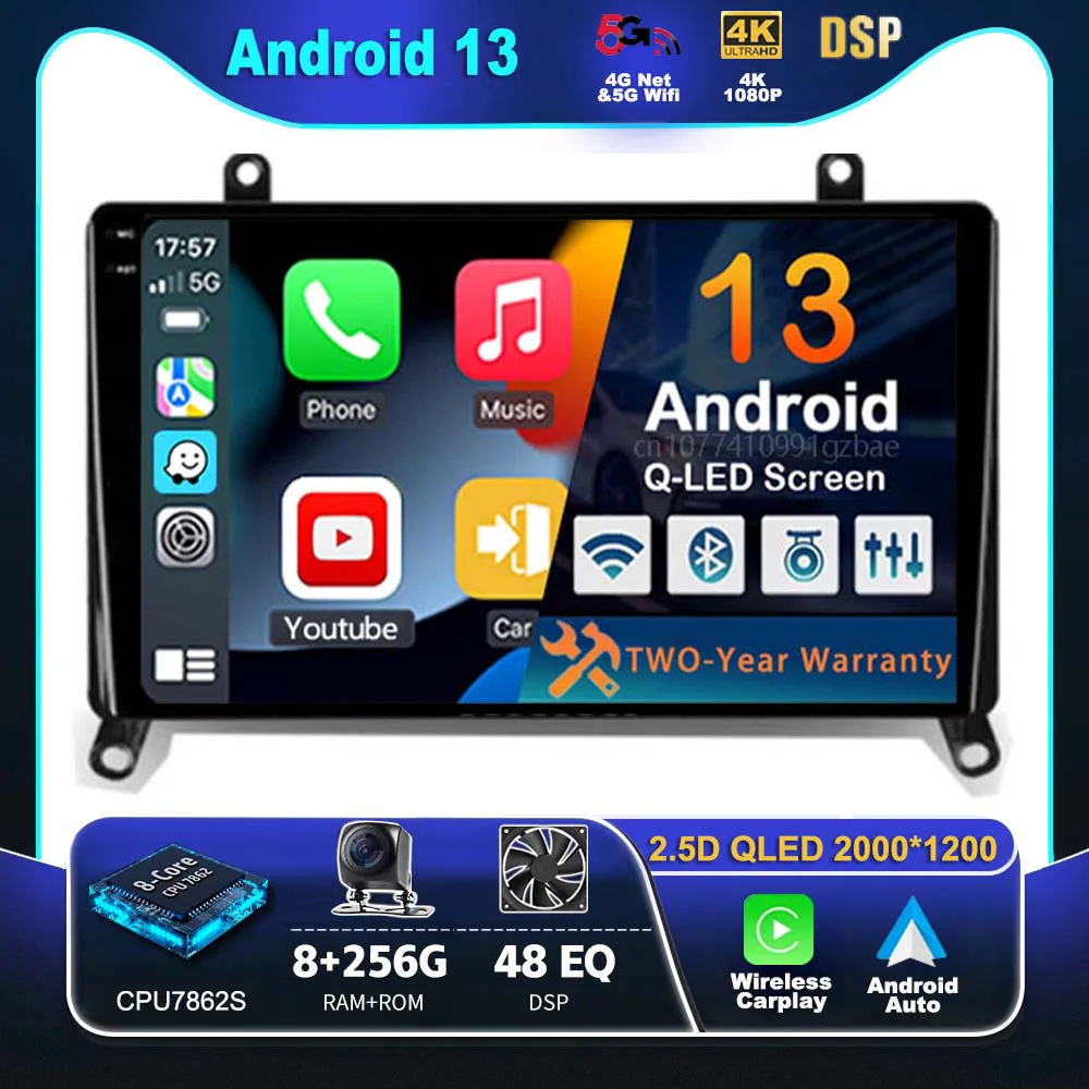 

Android 13 Carplay Car Radio for Toyota Hiace H300 VI 6 GranAce I 1 2019 - 2022 Multimedia Video Player Navigation GPS Stereo BT