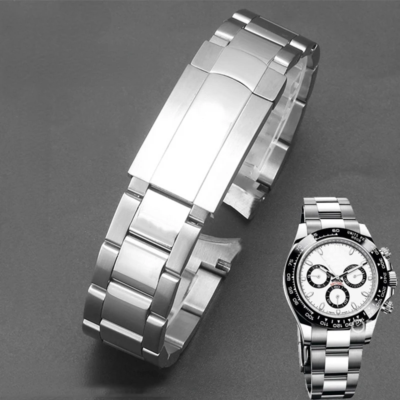 

904 Stainless Steel Watch Bracelet For Rolex Oyster Perpetual Datejust DAYTONA SUBMARINER Watchbands Luxury Men Watch Strap 20MM