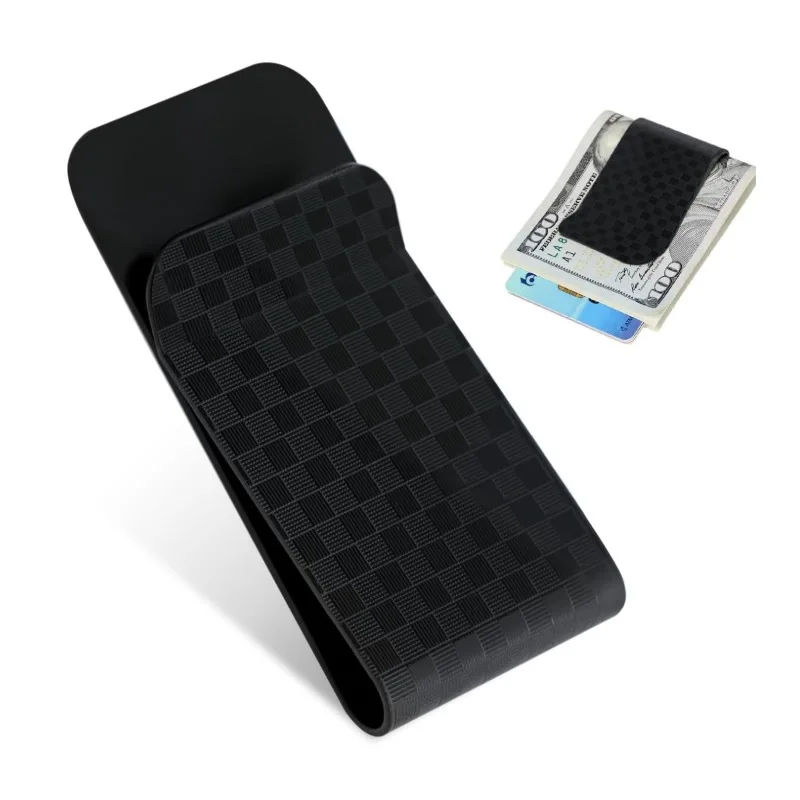 Minimalist Slim Front Pocket Money Clip Wallet for Men - Holds Up to 50 Bills