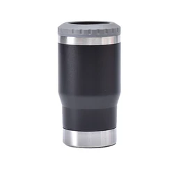 Stainless Steel Double - Layer Insulated Thermos Cup with Built - In Opener - 14OZ (Black)