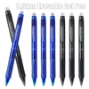 Transparent Pole Erasable Gel Pen Comes with Eraser 0.5mm Blue Black Magic Ink Smooth Writing Washable School Office Stationery 1