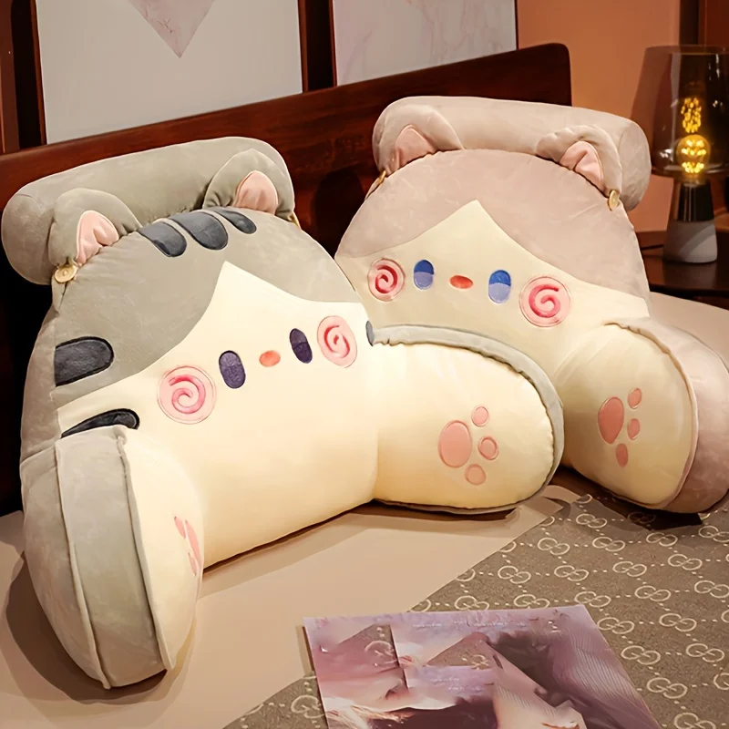 70*50CM Large Size Bedhead Backrest Pillow,Sofa Cushion Dormitory Reading Pillow,Pregnant Woman Waist Protection Cartoon Pattern