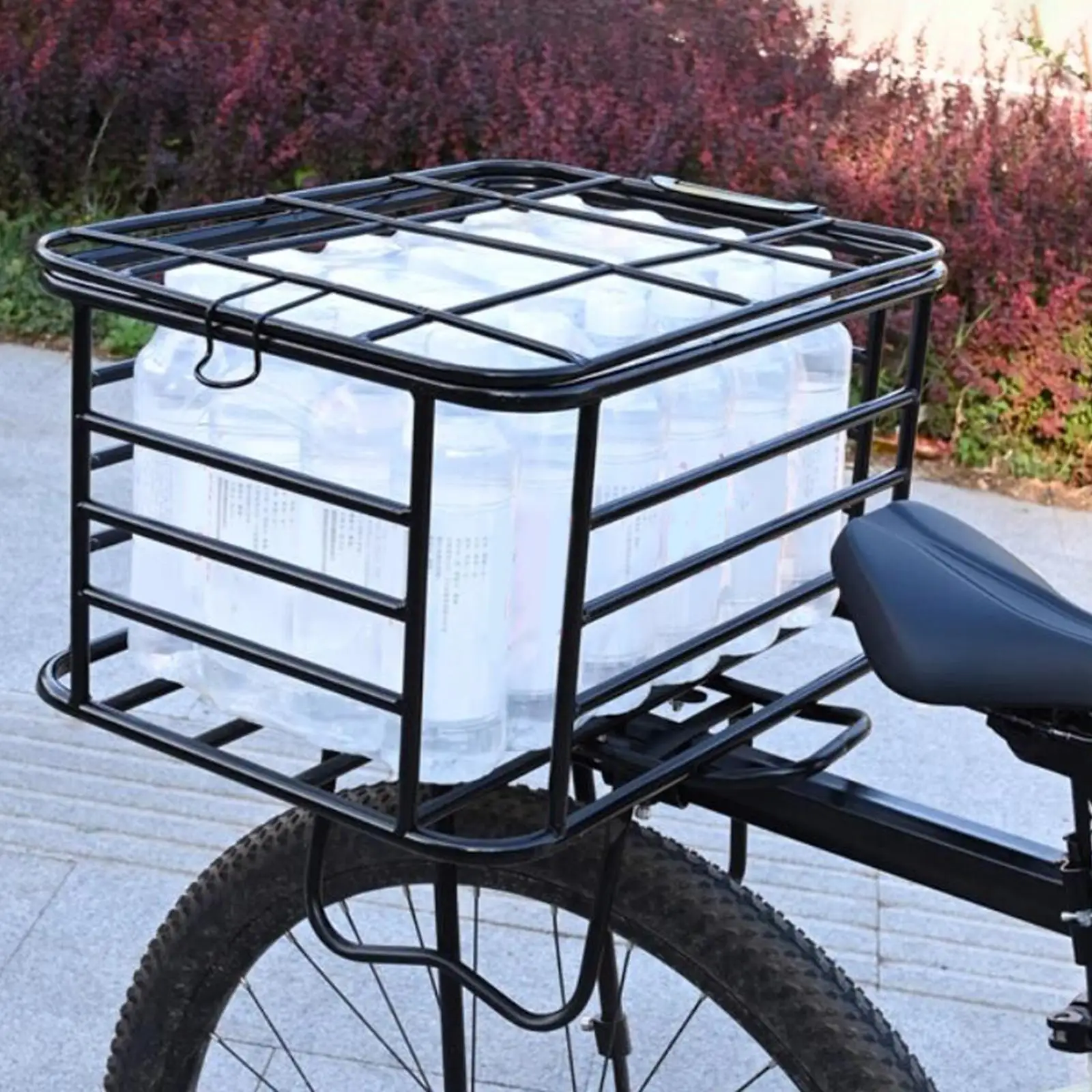 Rear Bike Basket Bicycle Cargo Rack Strong Load Bearing Dog Carrier, Bicycle Storage Basket for Mountain Bikes Dogs Riding Rear Bike Basket Bicycle Cargo Rack Strong Load Bearing Dog Carrier, Bicycle Storage Basket for Mountain Bikes Dogs Riding