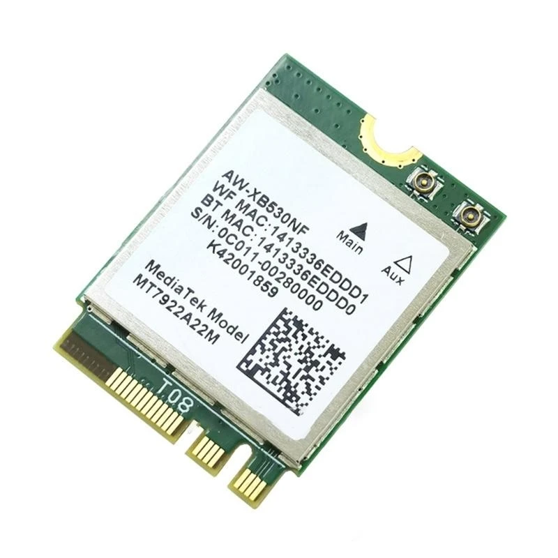 5374M WiFi 6E 어댑터 M2-NGFF BT5.2 트라이밴드 MT7922 무선 네트워크 카드