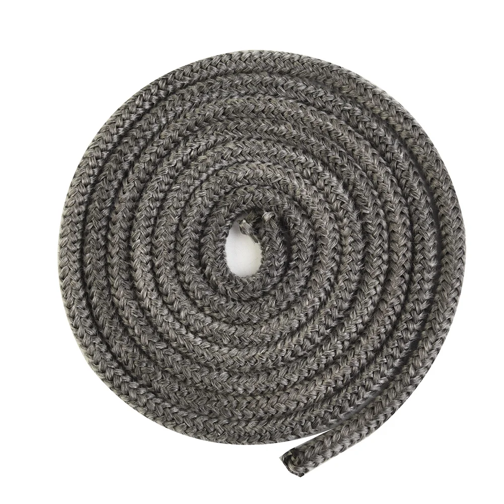 

Home Fiberglass Rope Seal Elastic Long Service Life Soft 1pcs Dark Grey Door Seal Fiberglass Stove & Fire Rope