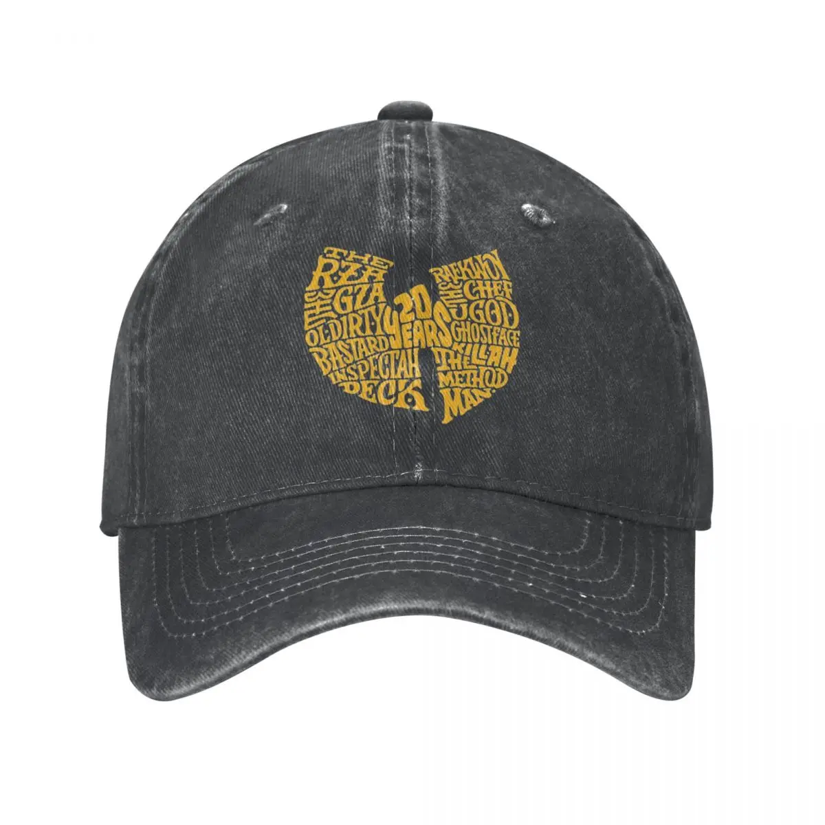 

Wu Clan головные уборы с логотипом грузовика, Классическая потертая комбинация в стиле хип-хоп, регулируемая модель для мужчин и женщин