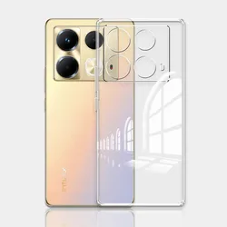 Clear Soft Silicone TPU Shockproof Phone Case Cover for InfinixNote40ProPlus (Clear)