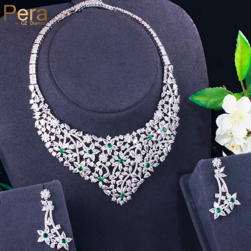 pera-high-quality-green-cubic-zirconia-delicate-jewelry-flower-wide-necklace-and-earrings-set-for-brides-dress-accessories-j371