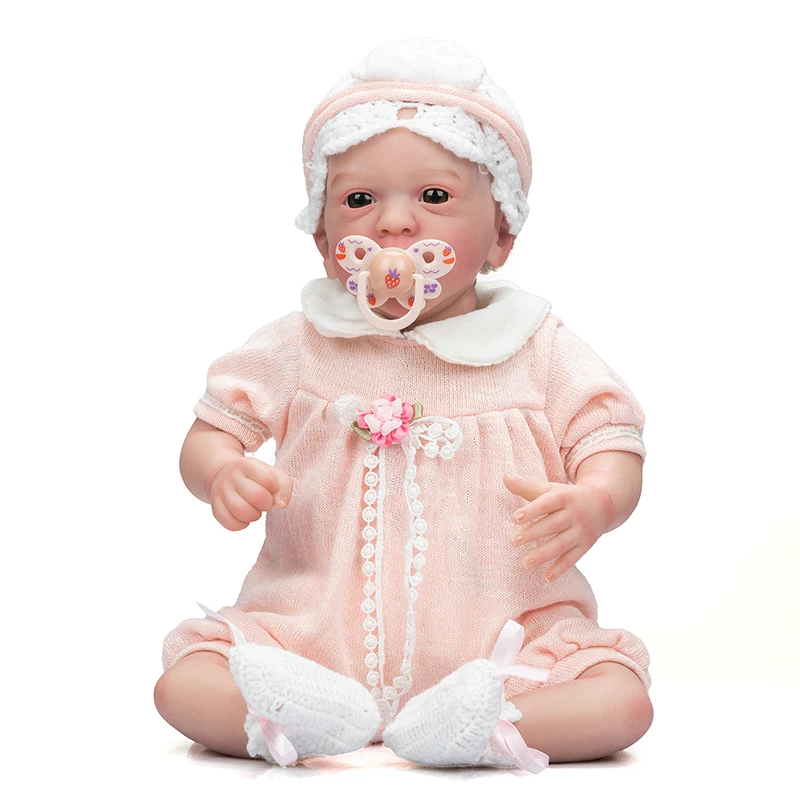 

20inch Aready Painted Finished Doll Aleyna as Picture 3D Skin Visible Veins High Quality Collectible Handmade Reborn Art Doll